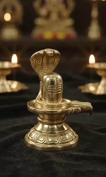 God Shivalinga-Panchaloha Idol-4 Inch height