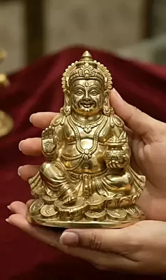 God Dhana Kubera-Panchaloha Idol- 4 Inch height