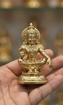 God Swamy Ayyappa-Panchaloha Idol-3.5 Inch height