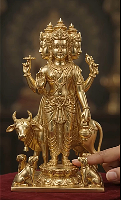 God Guru Deva Datta-Panchaloha Idol- 5 Inch height