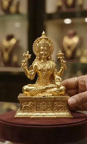 Goddess Lalita Devi-Panchaloha Idol-4 inch height