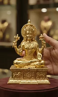 Goddess Lalita Devi-Panchaloha Idol-4 inch height