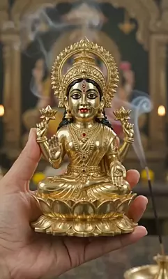 Goddess Lakshmi-Panchaloha Idol-3.5 Inch attractive Idol