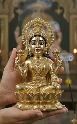 Goddess Lakshmi-Panchaloha Idol-3.5 Inch attractive Idol
