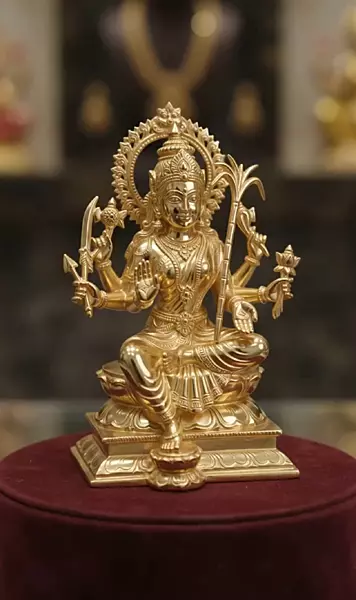 Goddess kamakshi Devi-Panchaloha Idol-4 Inch Size
