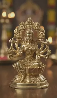 Goddess Astalakshmi- Panchaloha Idol