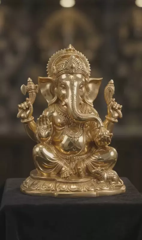 God Ganesha Idol-Made in Panchaloha