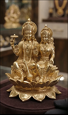 god Vishnu and Lakshmi idol