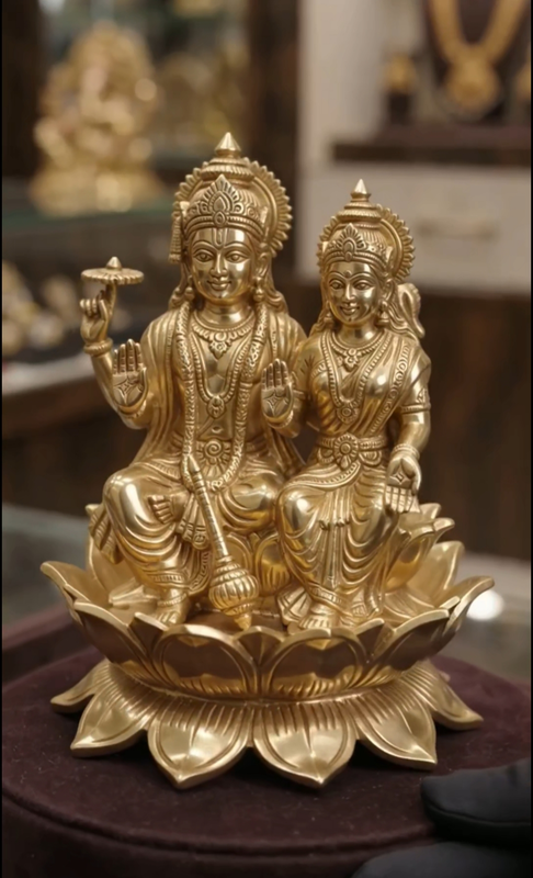 god Vishnu and Lakshmi idol