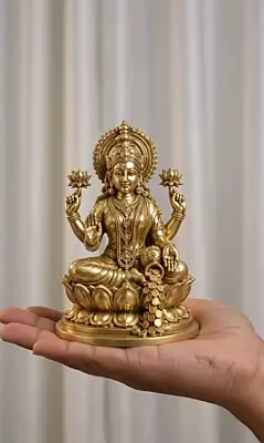 Goddess Lakshmi Panchaloha Idol- 4 Inch height
