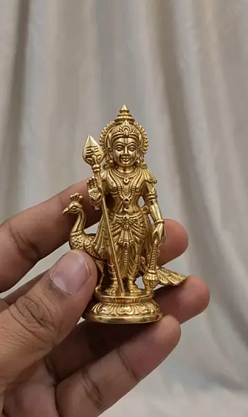 God Subramanya swamy/Murugan Panchaloha Idol- 3 Inch height-solid metal