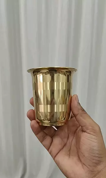 Prasada Panchaloha glass-4 Inch size