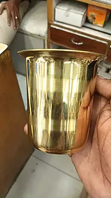 Prasada Panchaloha glass-4 Inch size