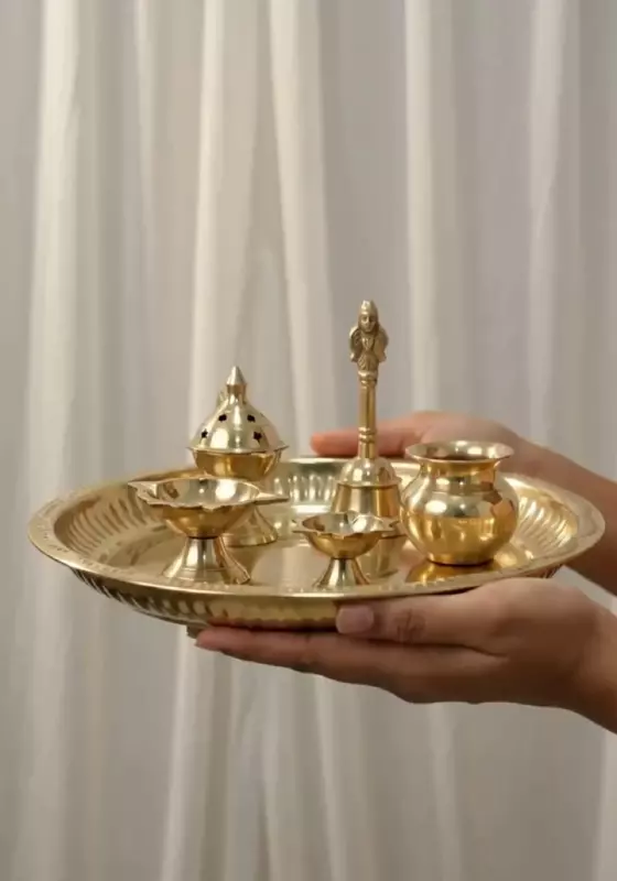 Pooja Set-Made in Panchaloha