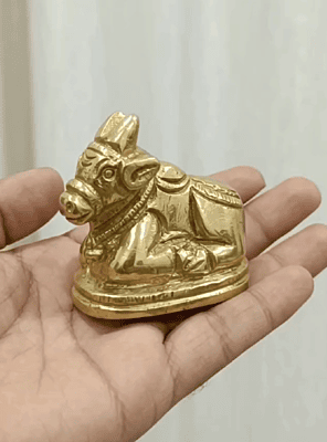 God Nandi Panchaloha Idol-3 Cm height-solid metal