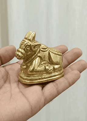 God Nandi Panchaloha Idol-3 Cm height-solid metal