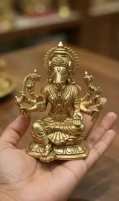 Goddess Varahai Devi Panchaloha Idol- 4 Inch size-solid metal