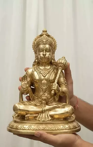 God Hanuman Panchaloha Idol-9 Inch size-solid metal