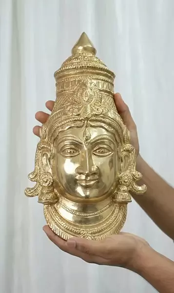 Goddess Lakshmi Face-Panchaloha metal-12 Inch height