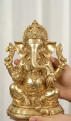 God Ganesha Panchaloha Idol-12 Inch size-solid metal