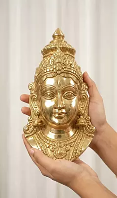 Goddess Lakshmi Panchaloha Face- 9 Inch height