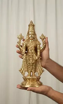 God Venkateshwara Panchaloha Idol-12 Inch height-solid metal