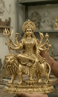 Goddess Durga Devi Panchaloha Idol-12 Inch size-solid metal
