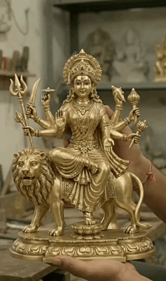 Goddess Durga Devi Panchaloha Idol-12 Inch size-solid metal