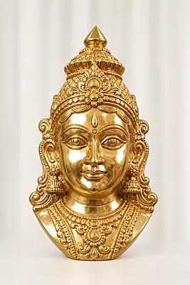 Goddess Lakshmi Panchaloha Face- 9 Inch height