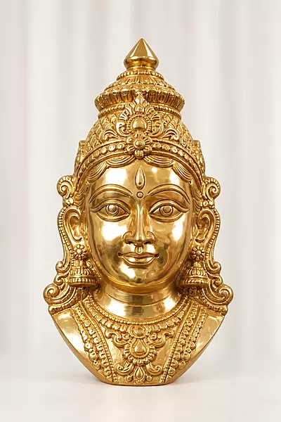 Goddess Lakshmi Panchaloha Face- 9 Inch height