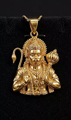 God Hanuman Pendant- 1 Inch size