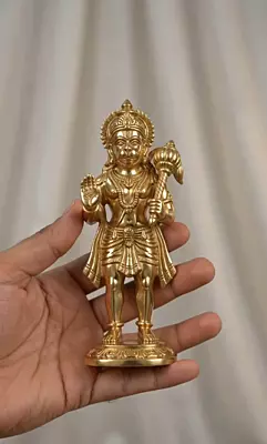 Hanuman Panchaloha Idol- 5 Inch height-solid metal
