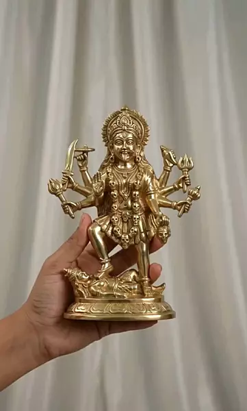 Goddess Mahakali Panchaloha Idol-6 Inch height