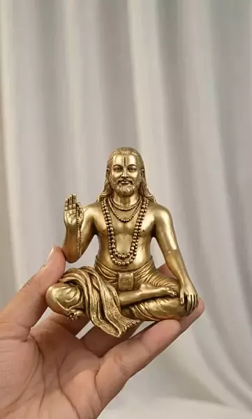 Sri Guru Raghavendra swamy Panchaloha Idol-4 Inch size-solid metal