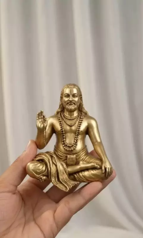 Sri Guru Raghavendra swamy Panchaloha Idol-4 Inch size-solid metal